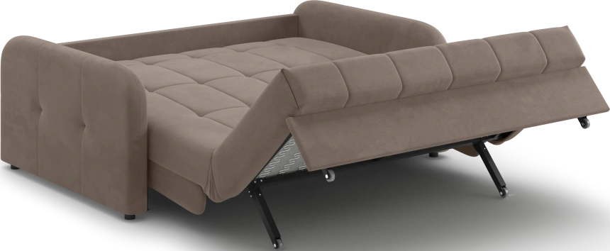 Диван прямой Гаспар 160, модель 045, Happy 233 (коричневый)