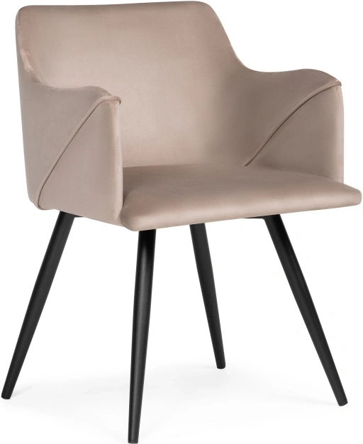 Стул-кресло Эджелл, мягкий, латте / черный