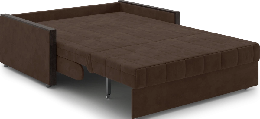 Диван прямой Токио 140, модель 062, Ultra Chocolate (шоколадный) / венге