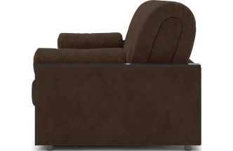Диван прямой Токио 140, модель 062, Ultra Chocolate (шоколадный) / венге