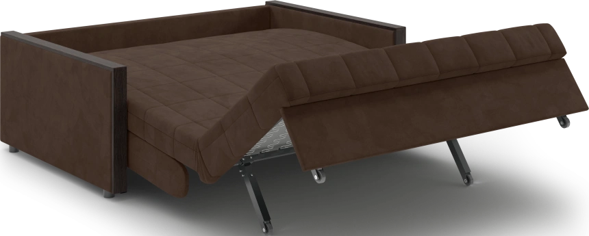 Диван прямой Токио 140, модель 062, Ultra Chocolate (шоколадный) / венге