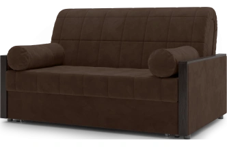 Диван прямой Токио 140, модель 062, Ultra Chocolate (шоколадный) / венге
