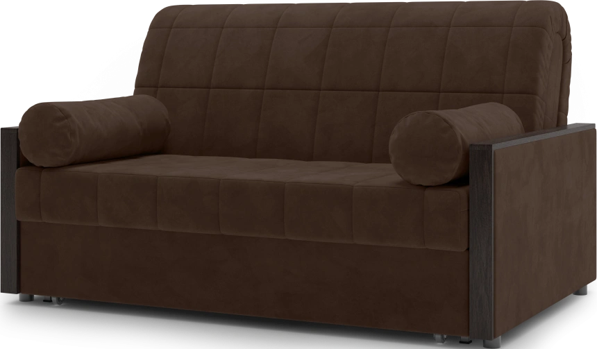 Диван прямой Токио 140, модель 062, Ultra Chocolate (шоколадный) / венге