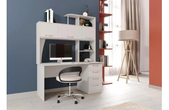 Стол компьютерный СК-11, бодега белая