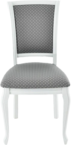 Стул Кабриоль, деревянный, ажур 149-3 жаккард, каркас эмаль белая