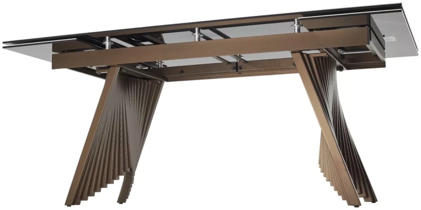 Кухонный стол раздвижной Ivar 180, Marbles TL-109 серый мрамор / шоколадное золото каркас