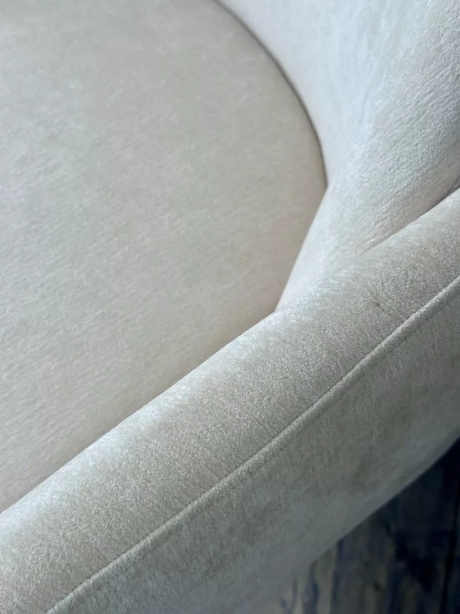 Стул-кресло Cube, AT5139-09 светло-бежевый, ткань, каркас металл в тканевой обивке AT5139-09