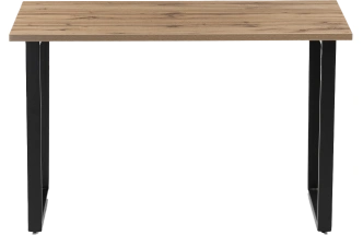 Кухонный стол Лота Лофт, 140x80, ЛДСП дуб вотан, каркас матовый черный