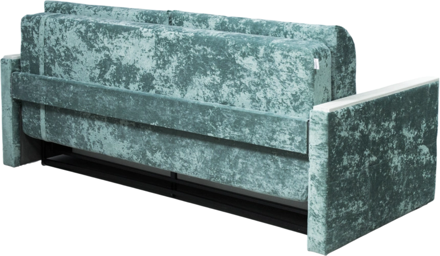 Диван прямой Адель 2, Plush dusty green, декор Рамух белый