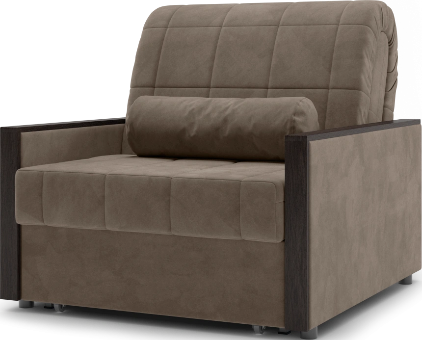 Кресло-кровать Токио 80, модель 062, Ultra Beige (бежевый) / венге