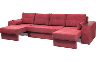 Диван прямой Остин 3, Ловерс 35, декор Венге 