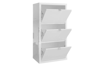 Тумба для обуви Норден трехсекционная, Белый