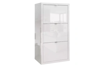 Тумба для обуви Норден трехсекционная, Белый