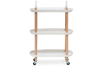 Сервировочный стол Case, 56x35x82, белый