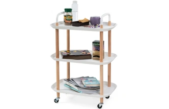 Сервировочный стол Case, 56x35x82, белый