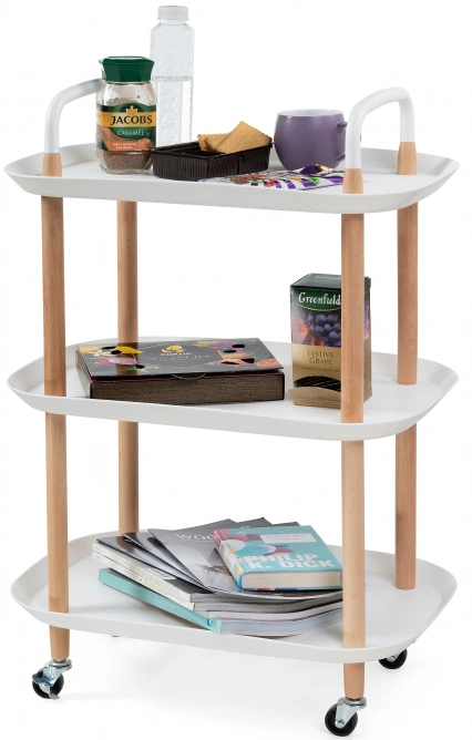 Сервировочный стол Case, 56x35x82, белый