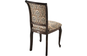 Стул Кабриоль, деревянный, андрис вензель 37-1 жаккард, каркас орех темный