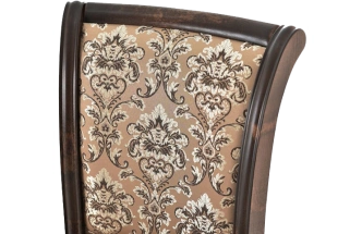 Стул Кабриоль, деревянный, андрис вензель 37-1 жаккард, каркас орех темный