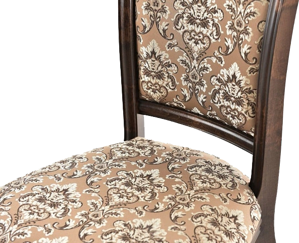 Стул Кабриоль, деревянный, андрис вензель 37-1 жаккард, каркас орех темный