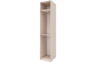 Шкаф одностворчатый Луара 2, распашной для одежды, кашемир серый