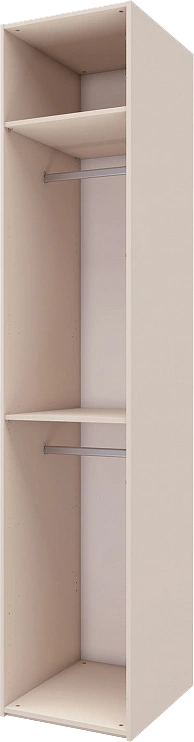 Шкаф одностворчатый Луара 2, распашной для одежды, кашемир серый