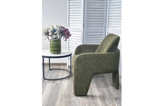 Стул-кресло Cube, Ote Sea-360 зеленый, ткань, каркас металл в тканевой обивке Ote Sea 360