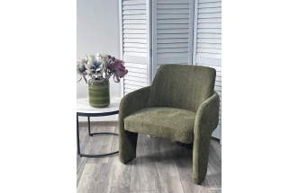 Стул-кресло Cube, Ote Sea-360 зеленый, ткань, каркас металл в тканевой обивке Ote Sea 360