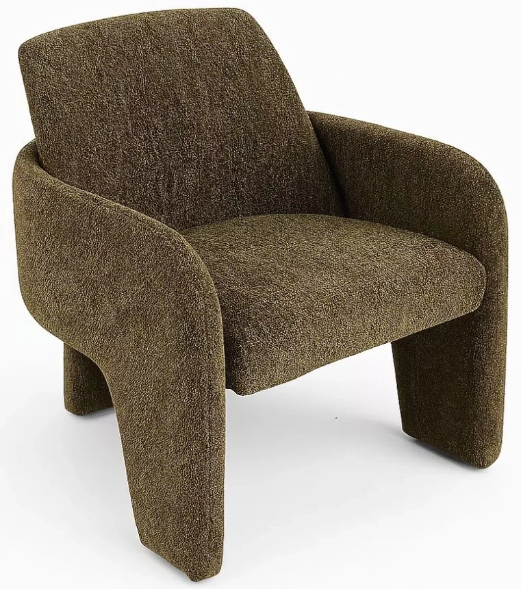 Стул-кресло Cube, Ote Sea-360 зеленый, ткань, каркас металл в тканевой обивке Ote Sea 360 