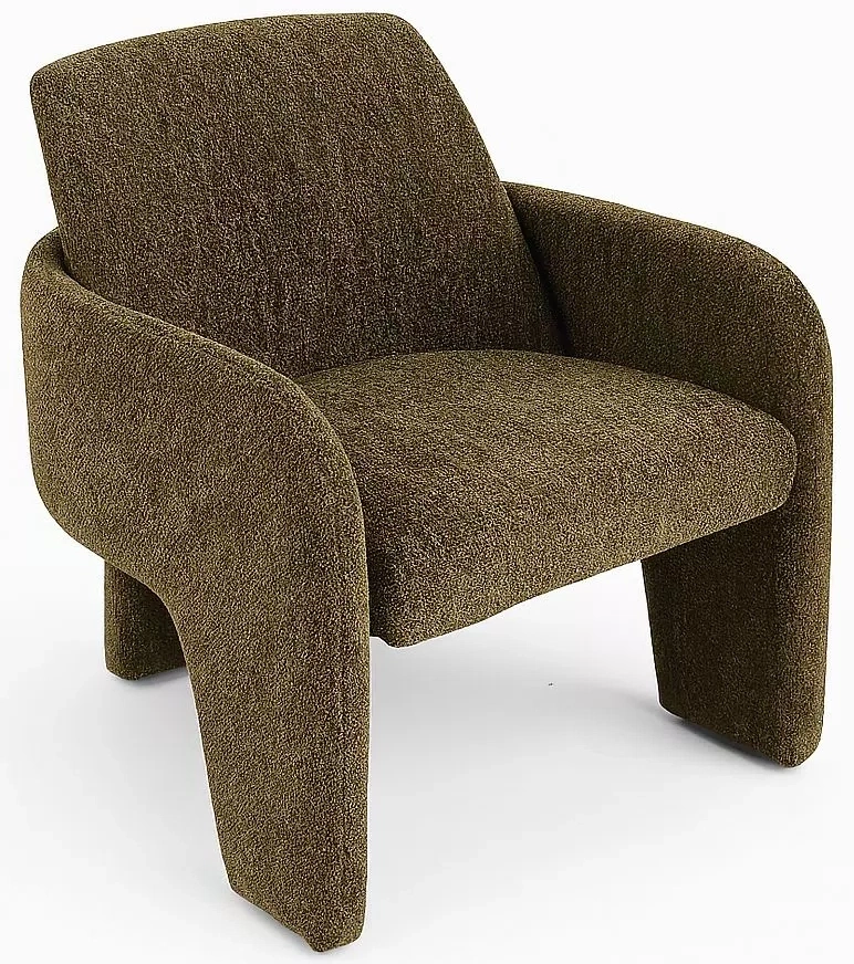 Стул-кресло Cube, Ote Sea-360 зеленый, ткань, каркас металл в тканевой обивке Ote Sea 360 