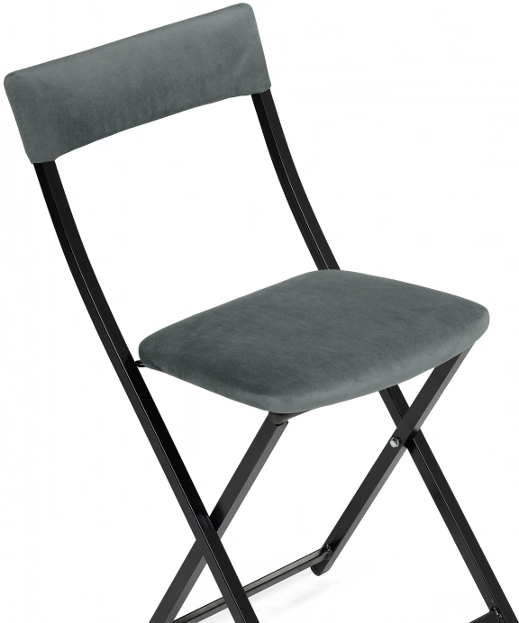 Стул Elevis, складной, темно-серый / черный