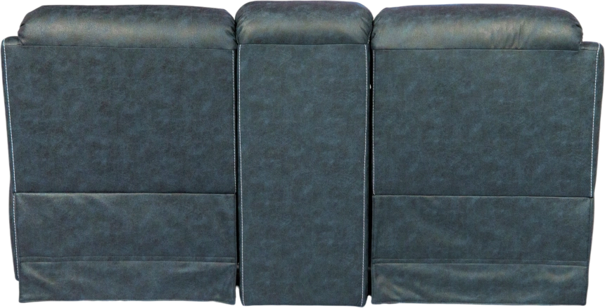 Диван прямой Азалия, электрореклайнер, двухместный, Стайл 22 / Эбен /  Контрастная отстрочка