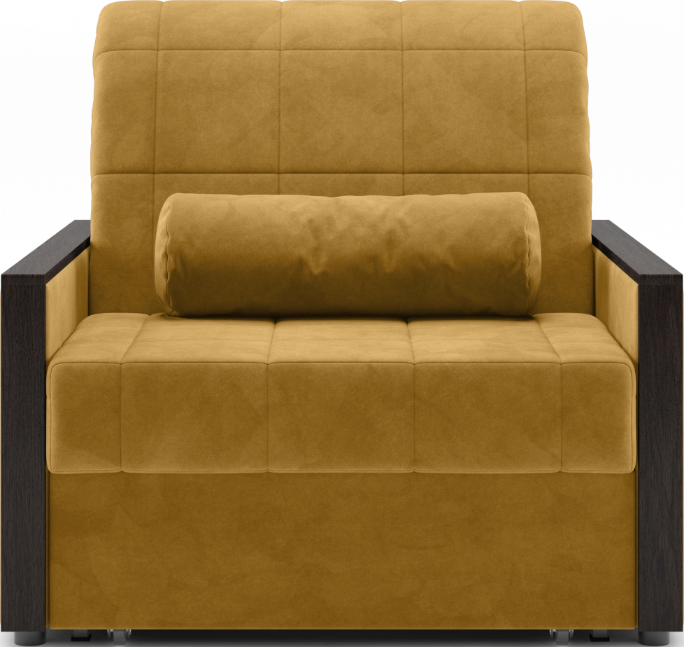 ​Кресло-кровать Токио 80, модель 062, Ultra Mustard​ (соломенный​) / венге