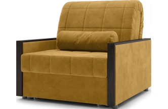 ​Кресло-кровать Токио 80, модель 062, Ultra Mustard​ (соломенный​) / венге
