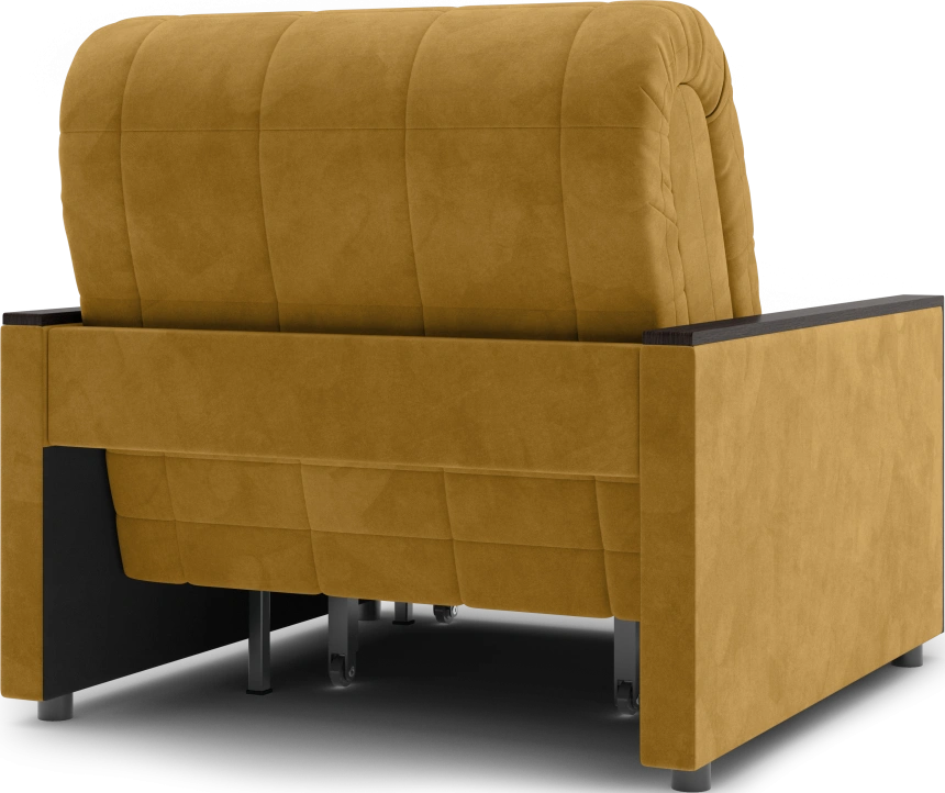 ​Кресло-кровать Токио 80, модель 062, Ultra Mustard​ (соломенный​) / венге