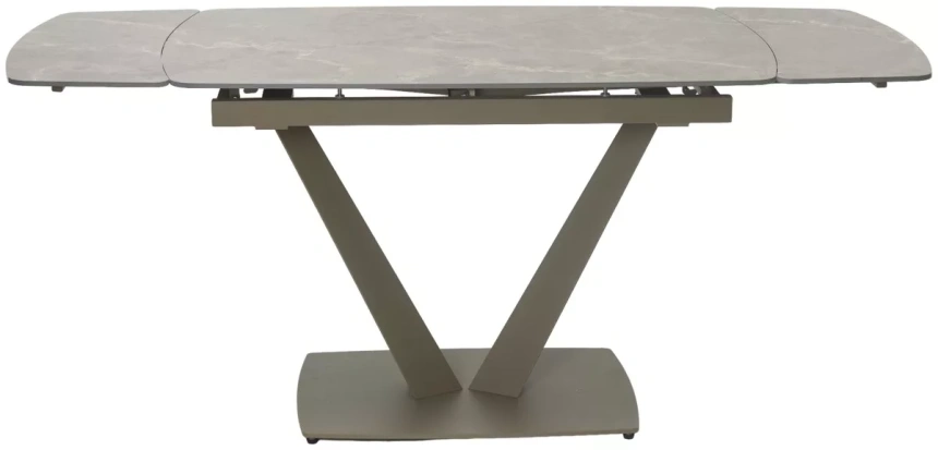 Кухонный стол раздвижной Alatri 120, Matt Latte Stone Solid ceramic, taupe