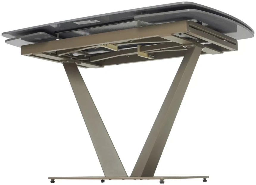 Кухонный стол раздвижной Alatri 120, Matt Latte Stone Solid ceramic, taupe