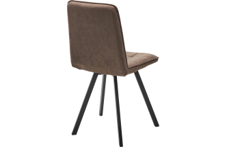 Стул Смарт, мягкий, B29 кофе, велюр, черный каркас