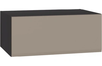 Шкаф навесной Сейдиль 16.314.02, антрацит / веллюто капучино
