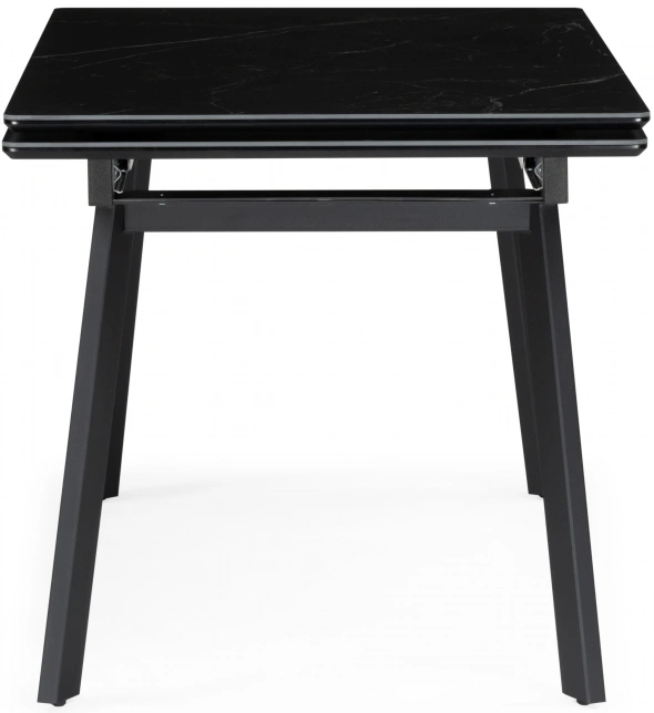 Обеденный раздвижной стол Норман, 140(200)х80, керамика, черный мрамор / черный