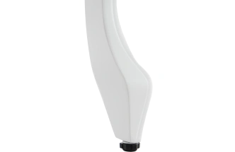 Кухонный стол Кабриоль 120, Glass белый, стекло, каркас эмаль белая