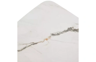 Обеденный раздвижной стол Palacio 180, KL-188, контрастный мрамор матовый, итальянская керамика, шампань