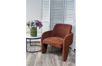 Стул-кресло Cube, Ote Sea-500 бронзовый, ткань, каркас металл в обивке бронзового цвета Ote Sea 500 