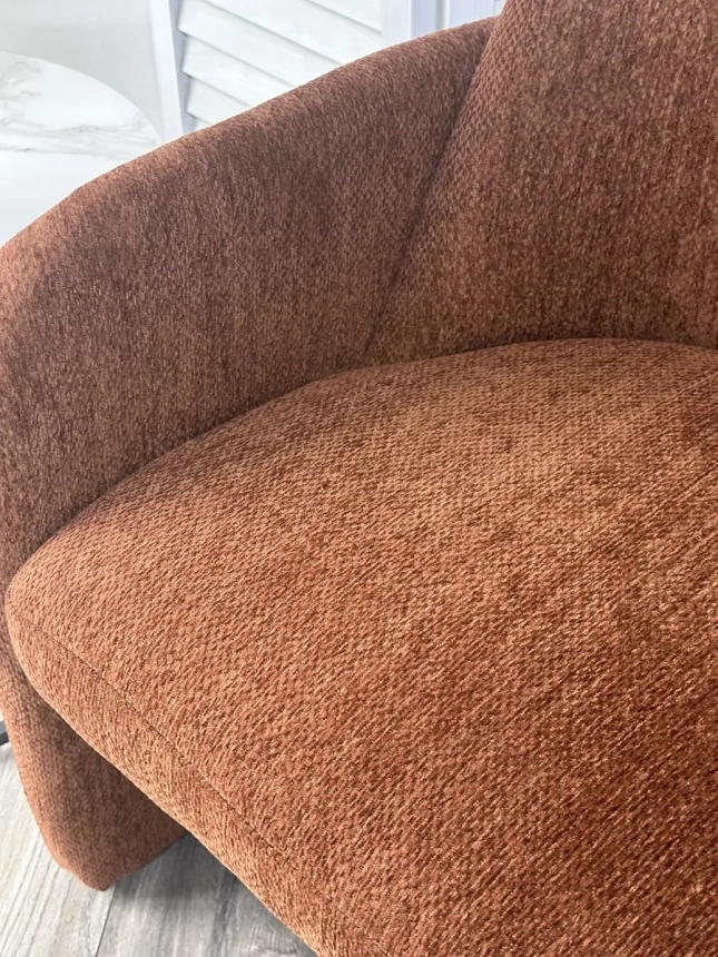 Стул-кресло Cube, Ote Sea-500 бронзовый, ткань, каркас металл в обивке бронзового цвета Ote Sea 500 