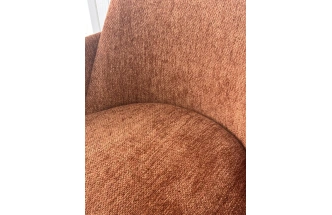 Стул-кресло Cube, Ote Sea-500 бронзовый, ткань, каркас металл в обивке бронзового цвета Ote Sea 500 