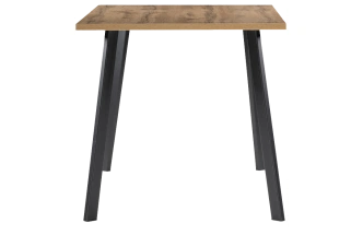 Кухонный стол Тринити Лофт, 140x80, ЛДСП, дуб вотан, каркас черный матовый