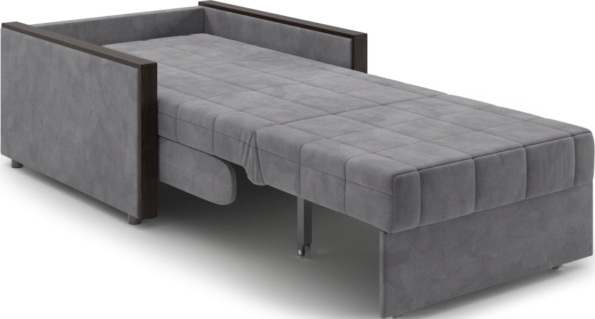 Кресло-кровать Токио 80, модель 062, Ultra Grey (серый) / венге