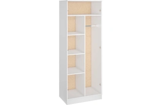 Шкаф двухстворчатый Адайн ШК-20, белое дерево / белое дерево