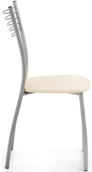 Стул Goki, на металлокаркасе, ваниль крап / светлый мусс