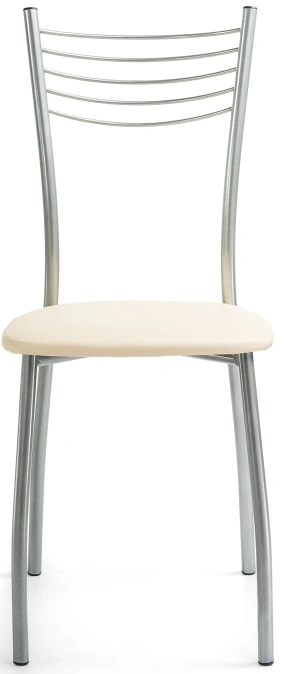 Стул Goki, на металлокаркасе, ваниль крап / светлый мусс