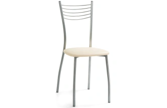 Стул Goki, на металлокаркасе, ваниль крап / светлый мусс